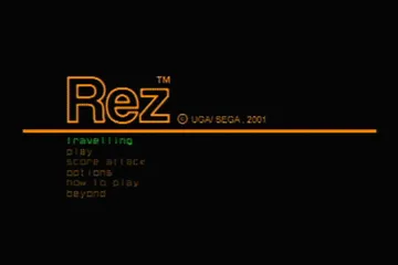 Rez (Japan) screen shot title